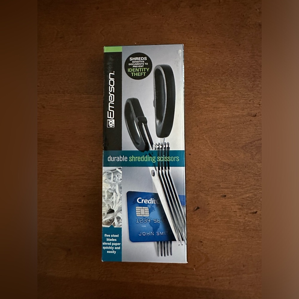 Emerson durable 5 steel blades shredding scissors